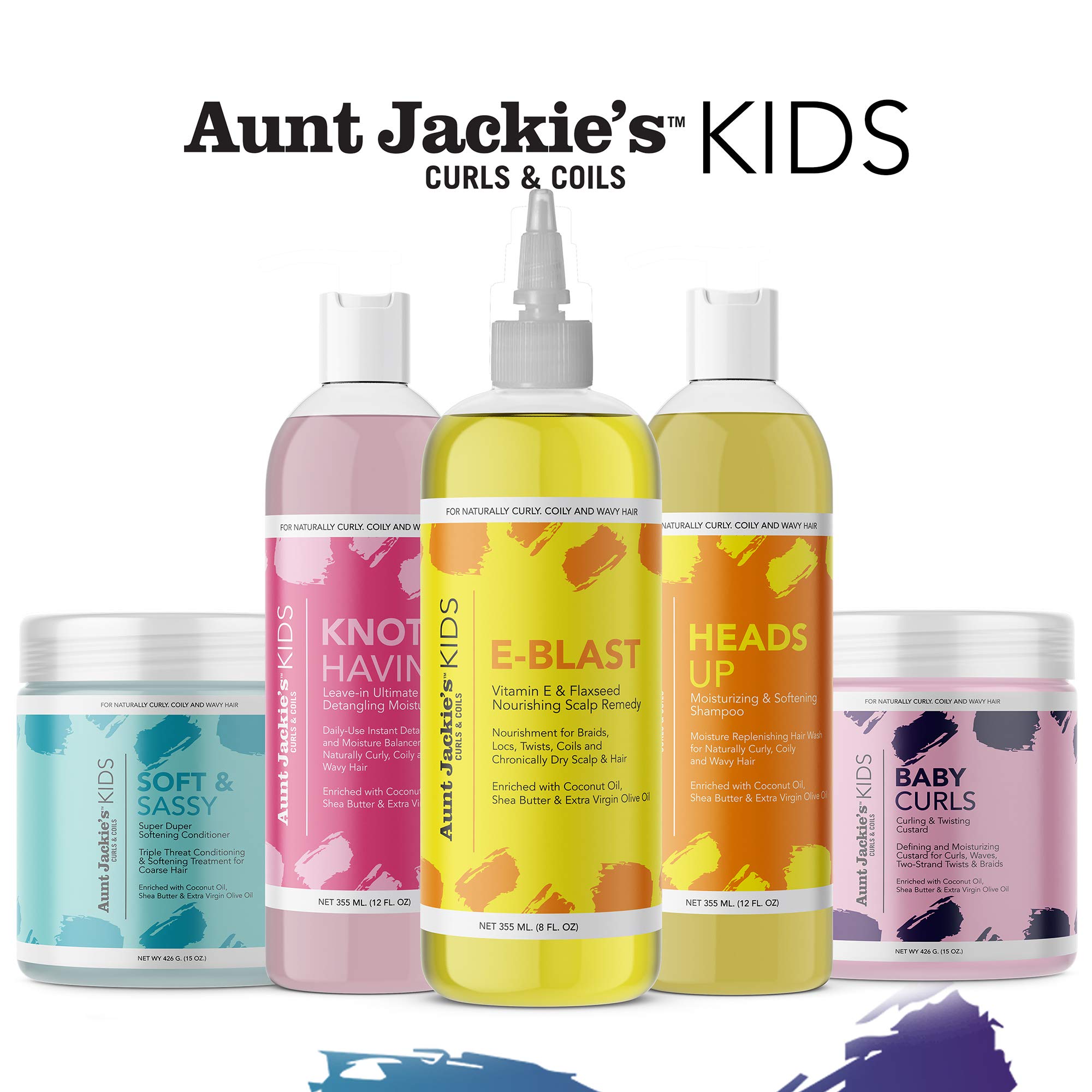 Coiffage facile des torsades et boucles avec Aunt Jackie's Kids Baby Curls.