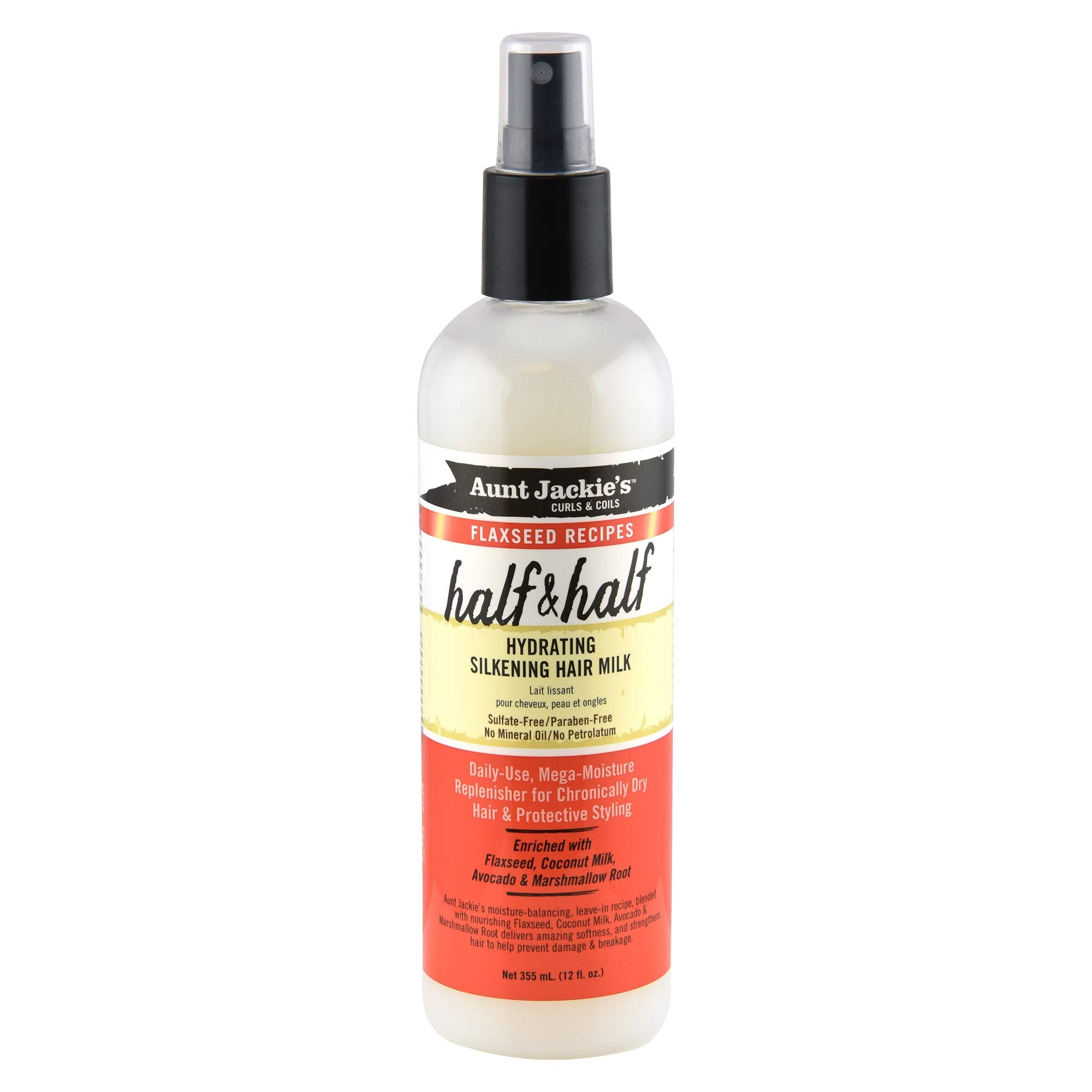 Lait capillaire Aunt Jackie's flacon 355 ml – texture veloutée et hydratante