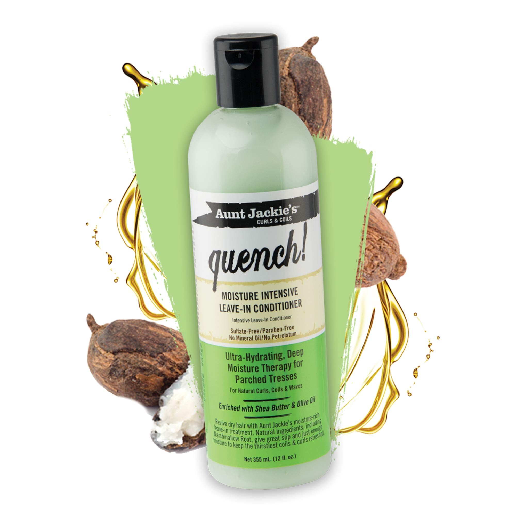 Aunt Jackie's Quench huile d'olive, nourrissante pour les cheveux.