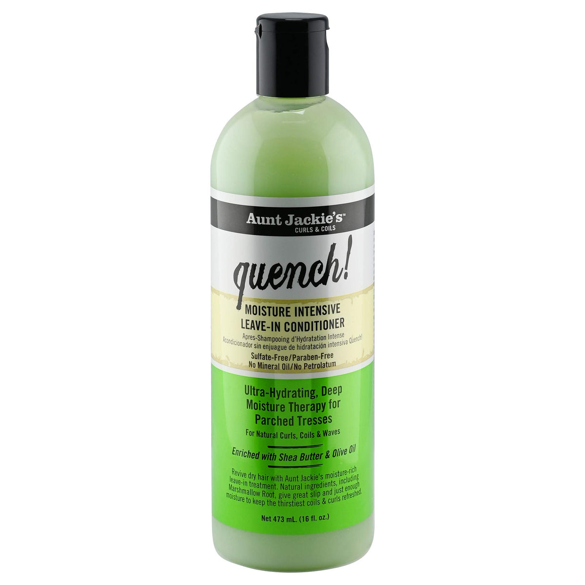 Aunt Jackie's Quench sans rinçage pour boucles naturelles, démêlage en douceur.