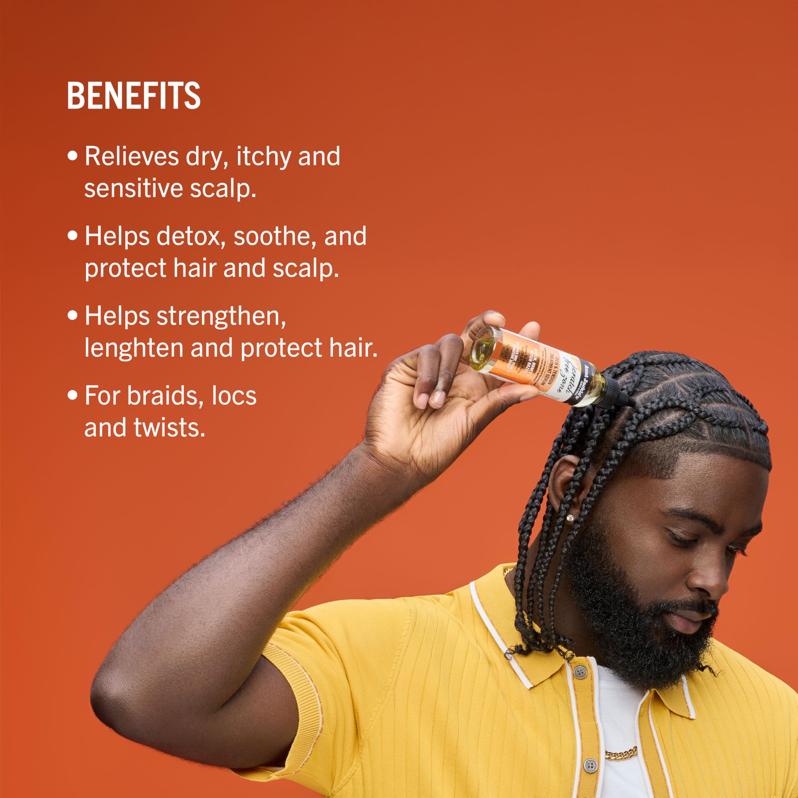 Protection des cheveux protectifs grâce au sérum Aunt Jackie's