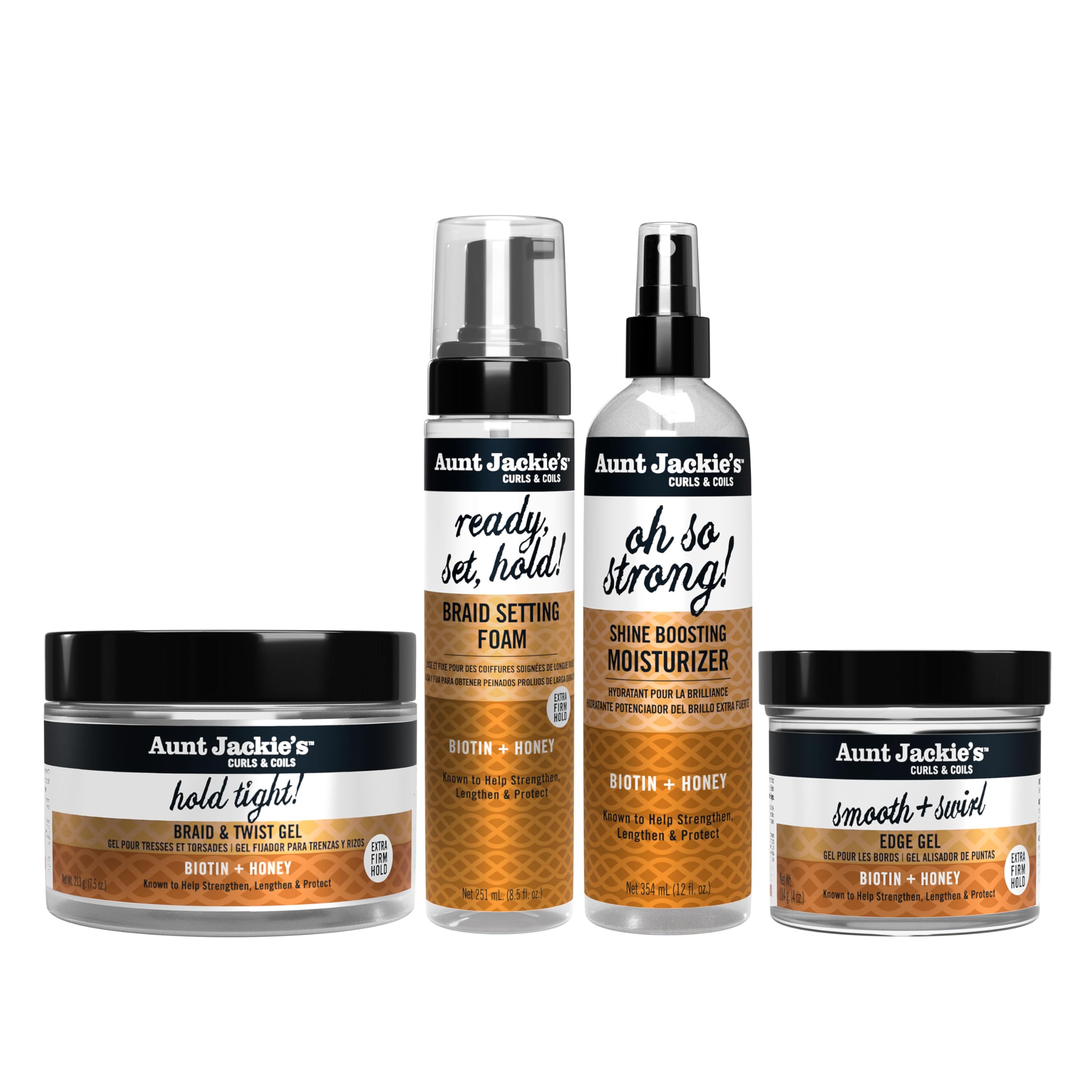 Aunt Jackie's Mousse Fixation: texture légère pour une fixation efficace.