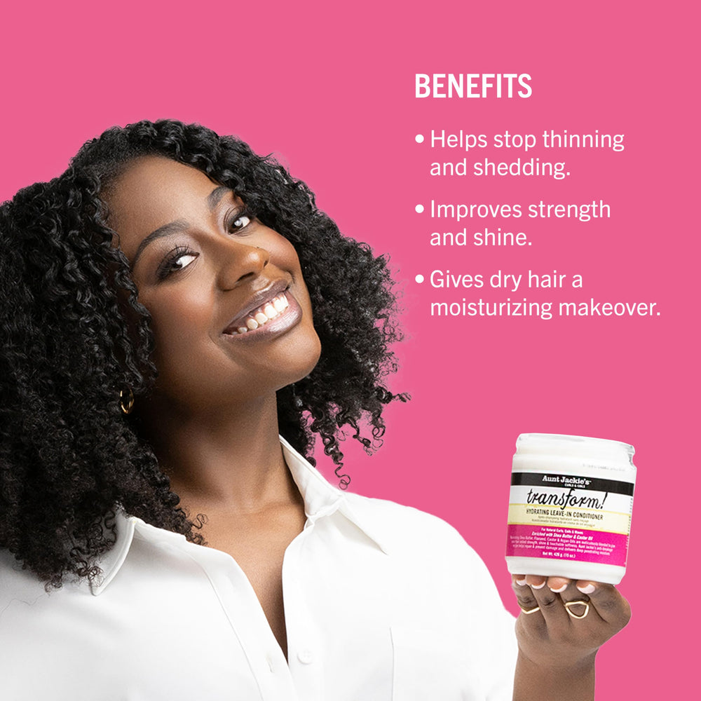Aunt Jackie's Transform huile argan pour brillance et force.