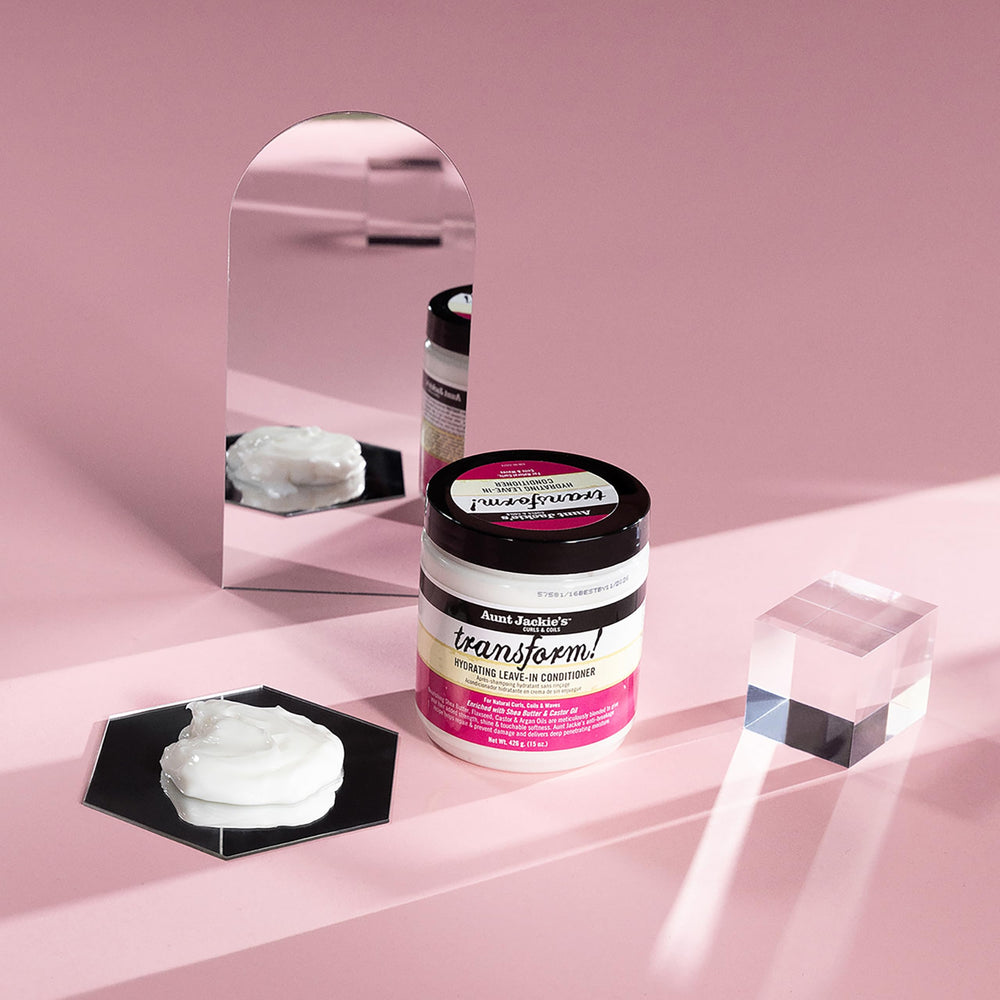 Aunt Jackie's Transform texture crème hydratante facilitant le coiffage.