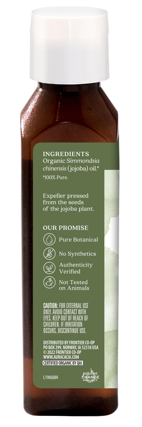 Aura Cacia Huile Jojoba - application visage pour peau sensible