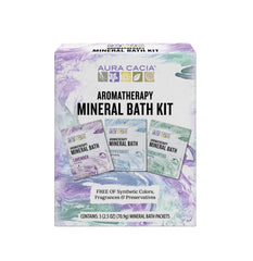 Aura Cacia kit bain minéral lavande : détente aromatique et apaisement du corps