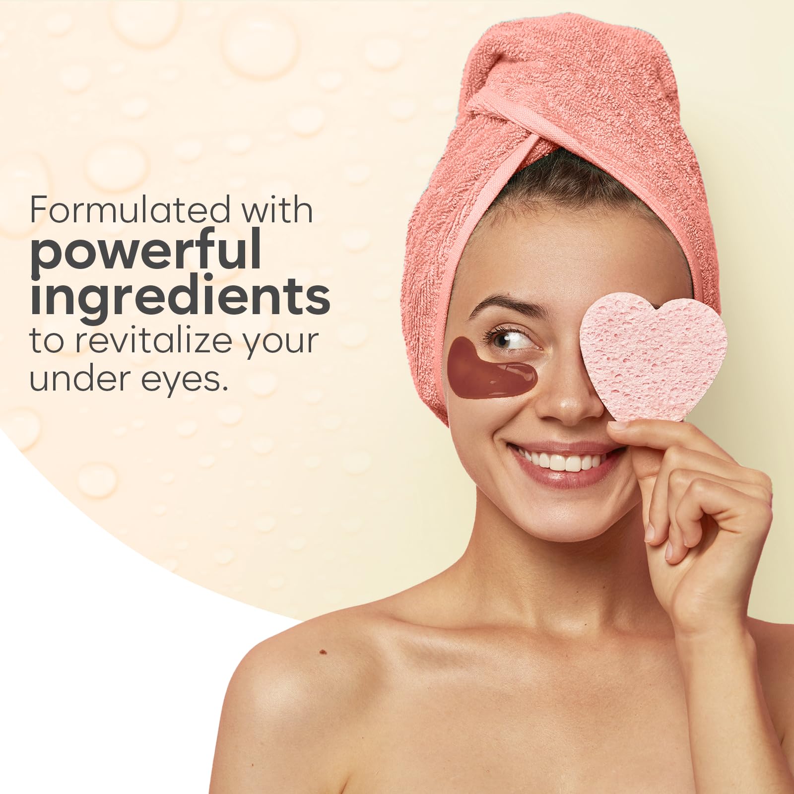Patchs Aurae yeux au collagène hydrolysé pour un regard plus lisse.