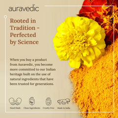 Auravedic huile visage texture légère: absorption rapide sans fini gras.