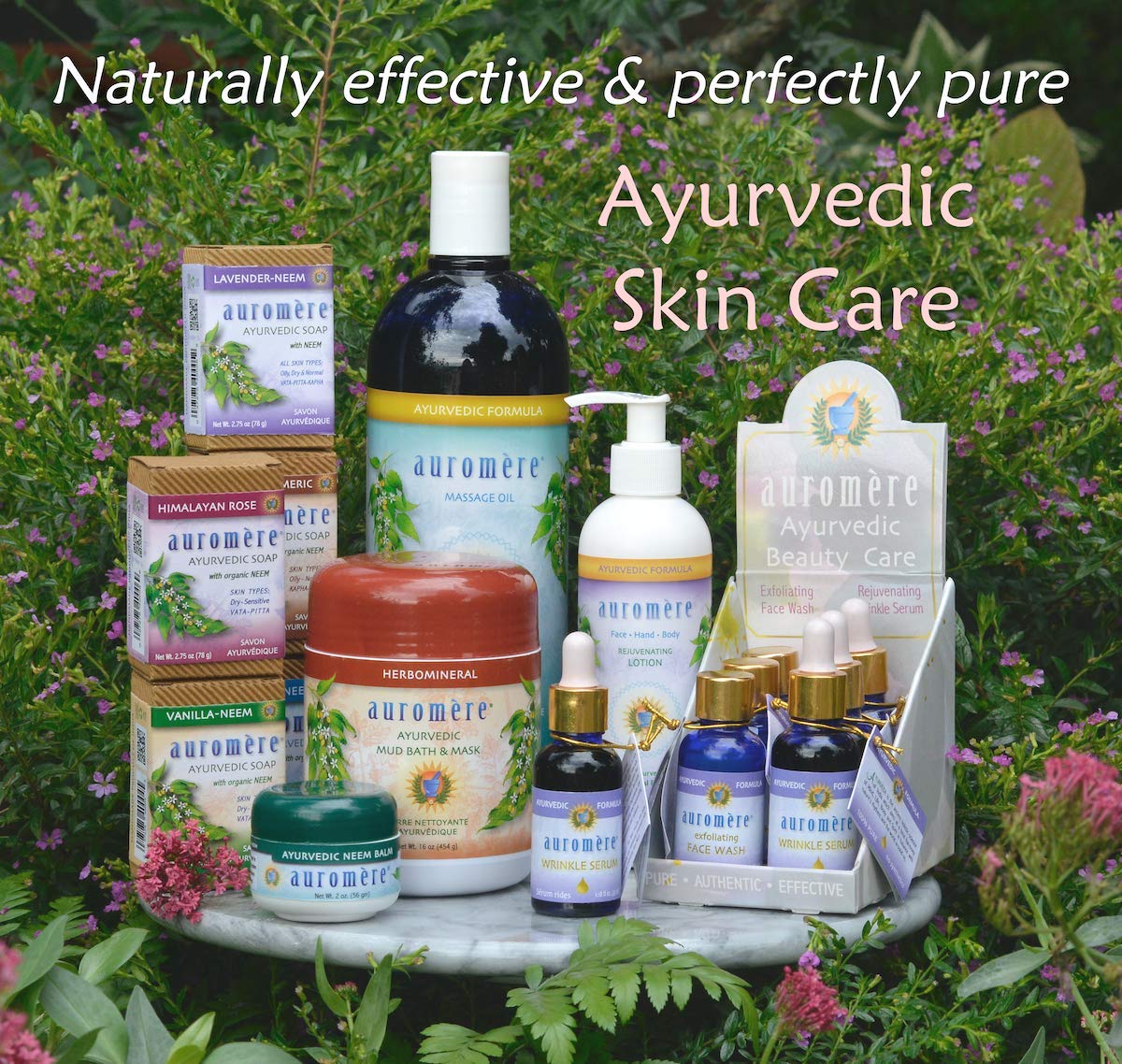Auromere savon ayurvédique santal-curcuma avec neem pour routine naturelle