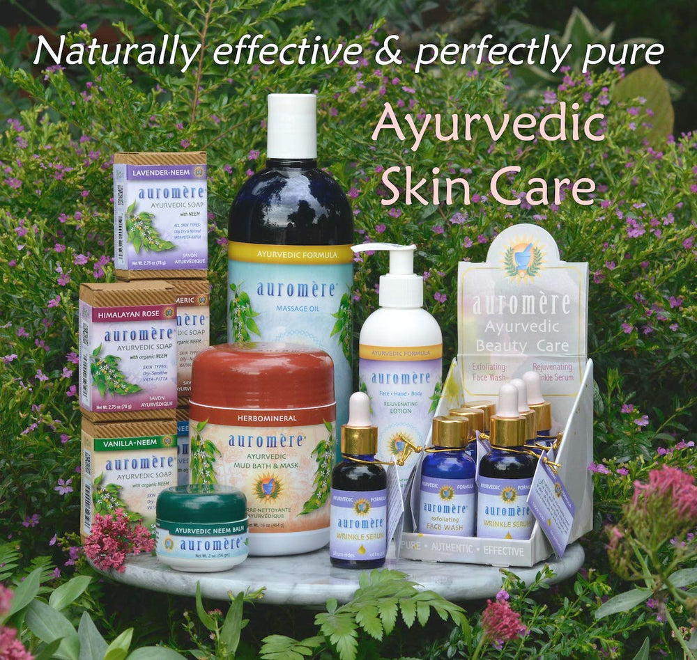 Auromere savon ayurvédique santal-curcuma avec neem pour routine naturelle
