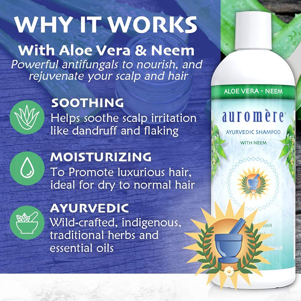 Emballage Auromere Aloe Vera Neem respectueux de l'environnement