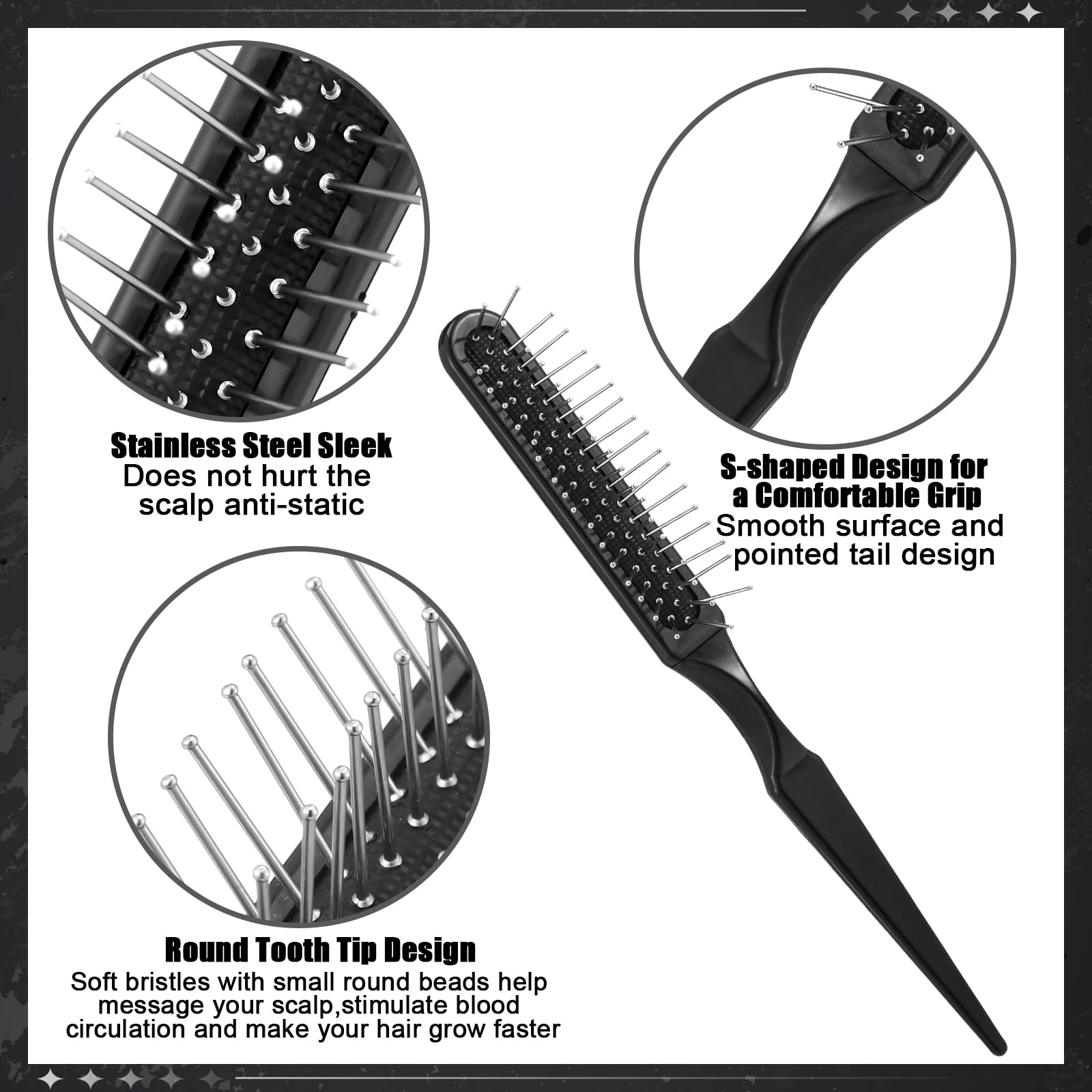 Brosse Auroray à dents larges pour perruque, efficace sur cheveux bouclés et raides.