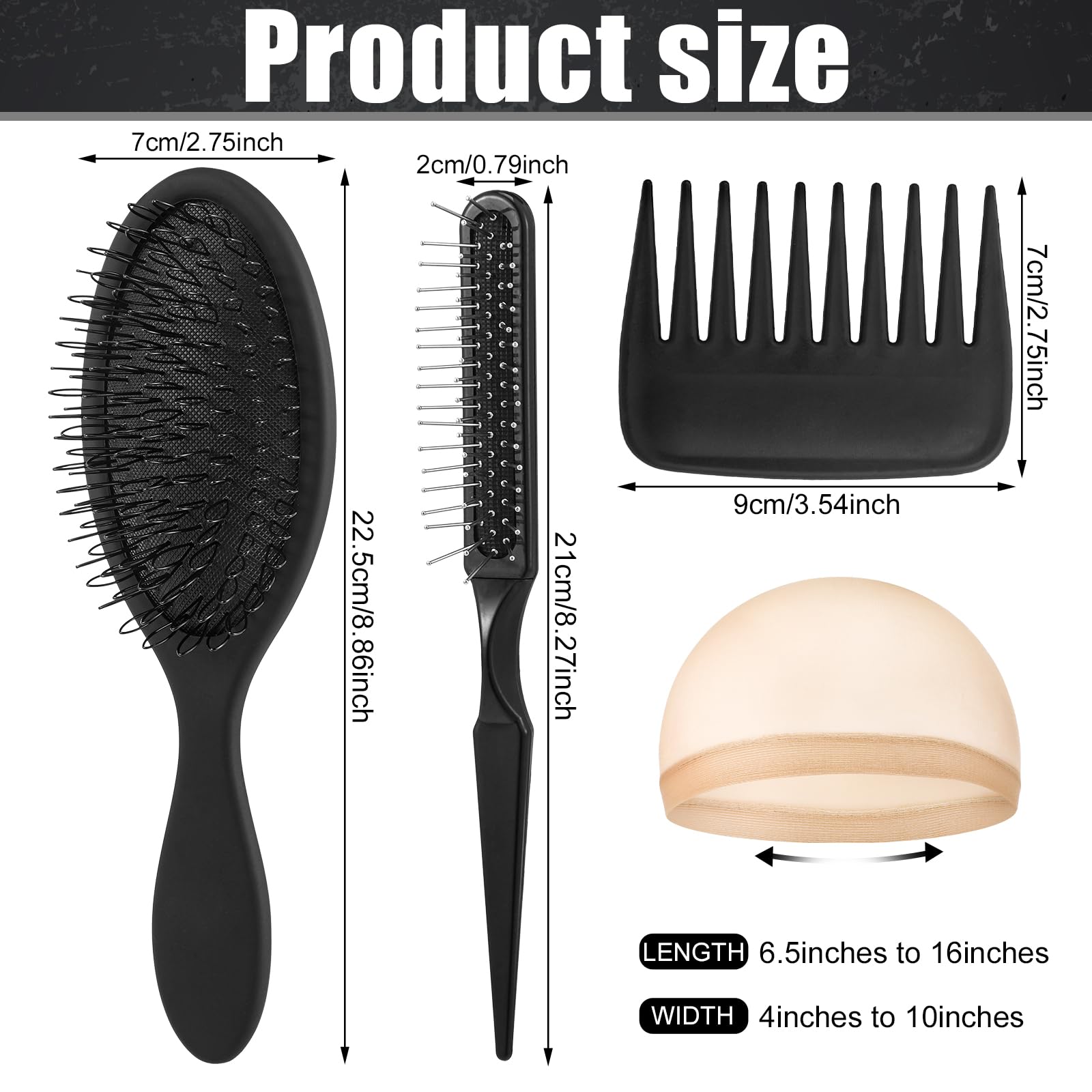 Capuchon pour perruque Auroray, taille universelle jusqu’à 58 cm pour toutes les têtes.