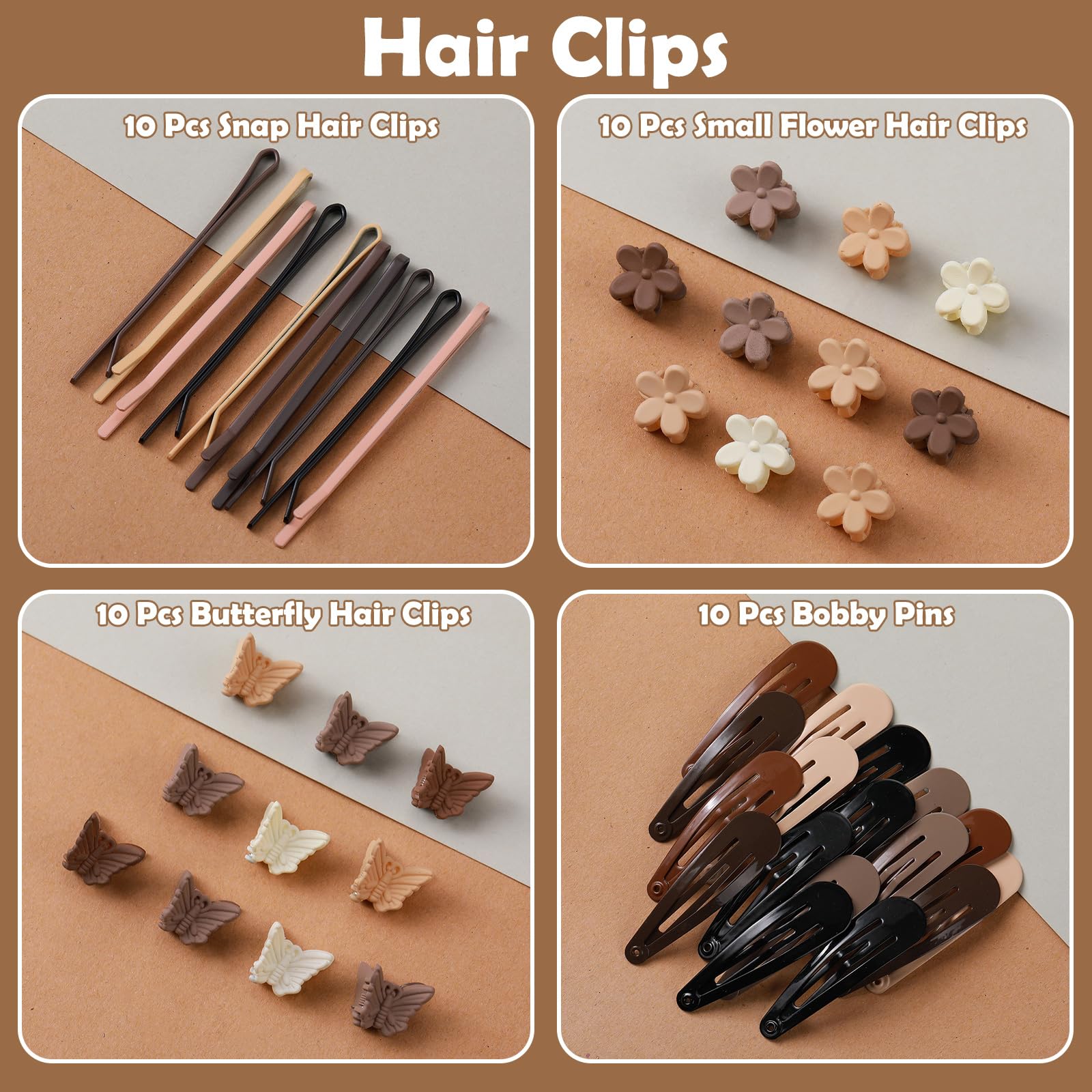 Auroray clip papillon, accessoire mignon pour personnaliser les coiffures.