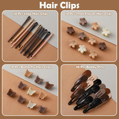 Auroray clip papillon, accessoire mignon pour personnaliser les coiffures.