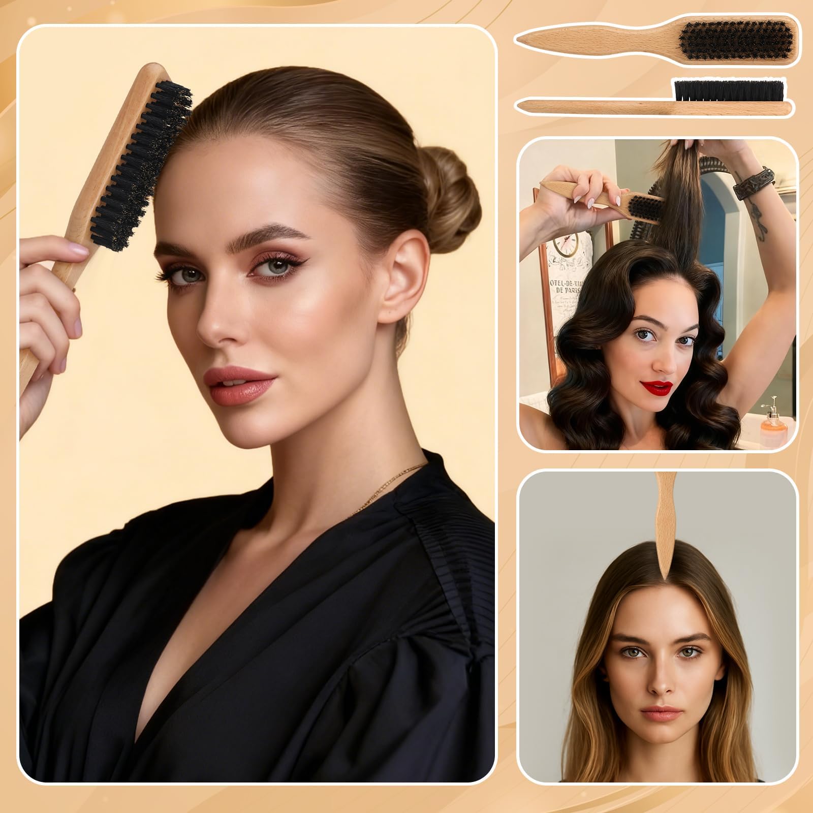 Coffret accessoires cheveux Auroray pour rangement et voyage.