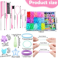 Auroray: elastiques-cheveux-15-couleurs, lot coloré pour coiffures rapides sans cassure.