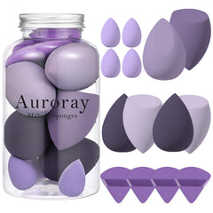 Ensemble Auroray d'éponge maquillage pour teint uniforme.
