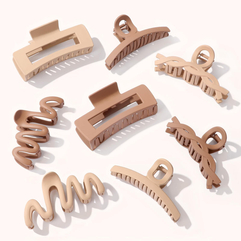 AuroTrends serre-cheveux matte ensemble 8 pièces pour un coiffage rapide et durable.