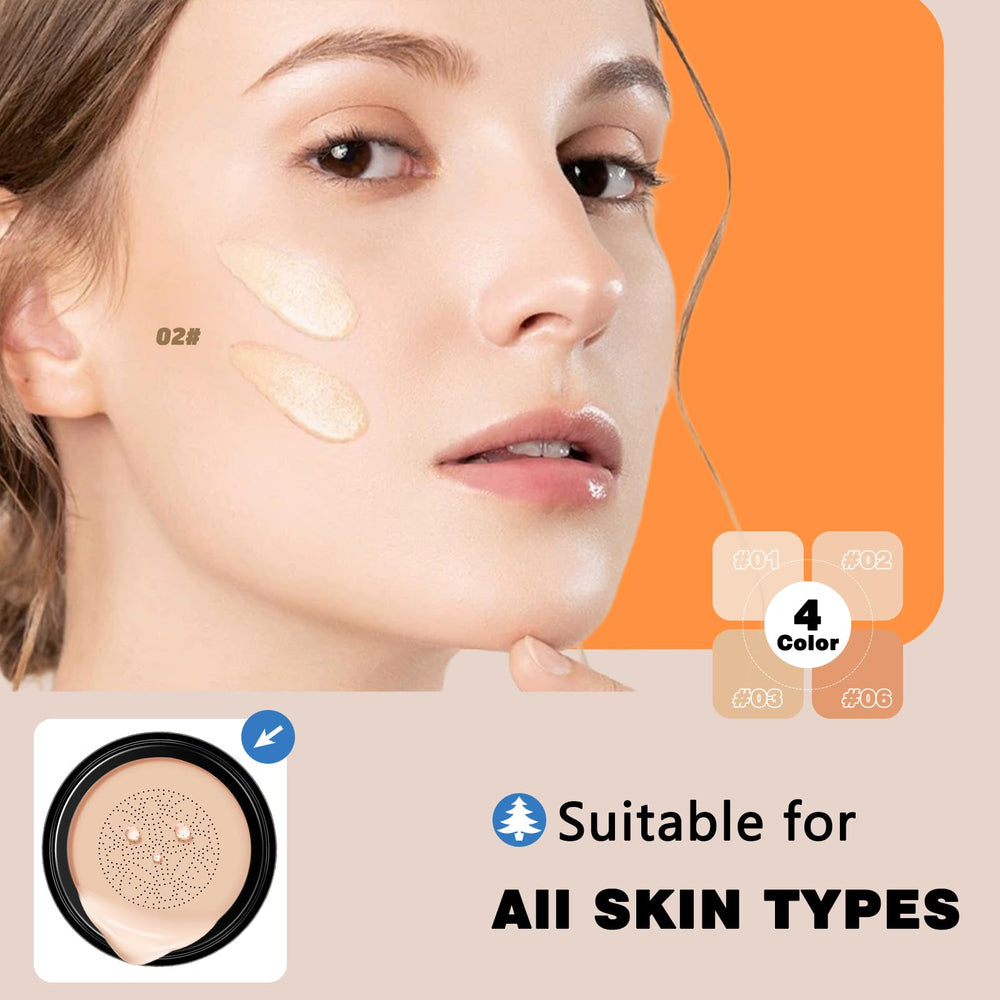 Aurovida teinte 02 swatch sur peau pour teint homogène