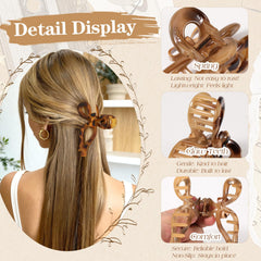 Auseibeely accessoire cheveux barrette papillon écaille tortue pratique