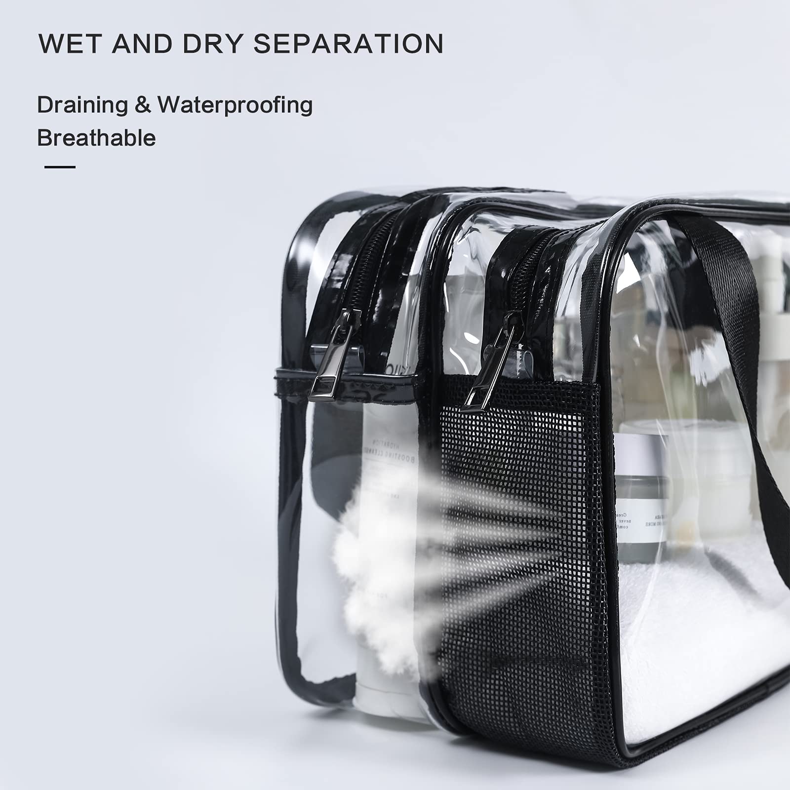 Matériau PVC transparent durable Auseibeely, facile à nettoyer et résistant.