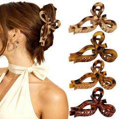 Auseibeely noeud papillon écaille tortue, clip cheveux élégant et fiable