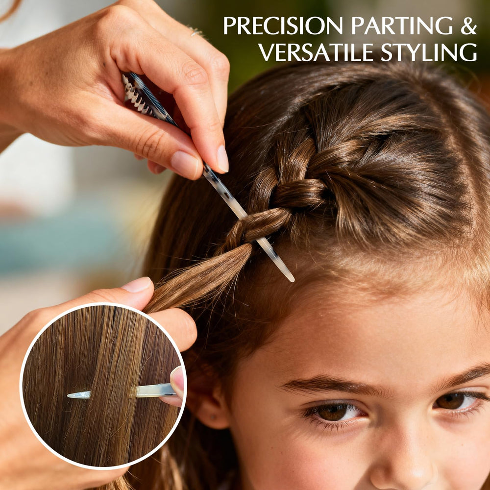 Auseibeely Peigne Queue-de-Rat Dents-fin : glisse sans accrocher les cheveux.