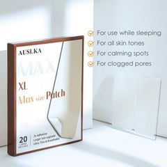 AUSLKA pansement hydrocolloïde XL, transparent et presque invisible sur la peau.