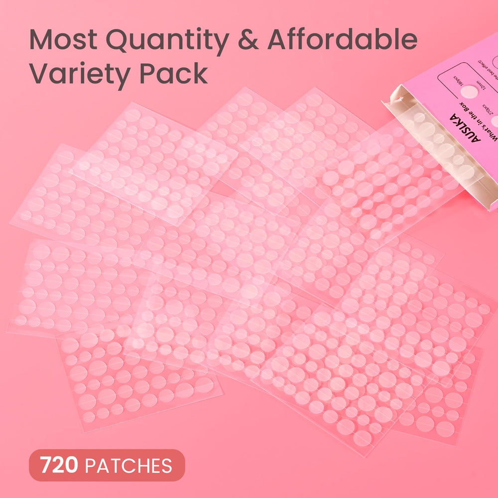Patch AUSLKA anti-boutons visage 10 mm, absorption ciblée.
