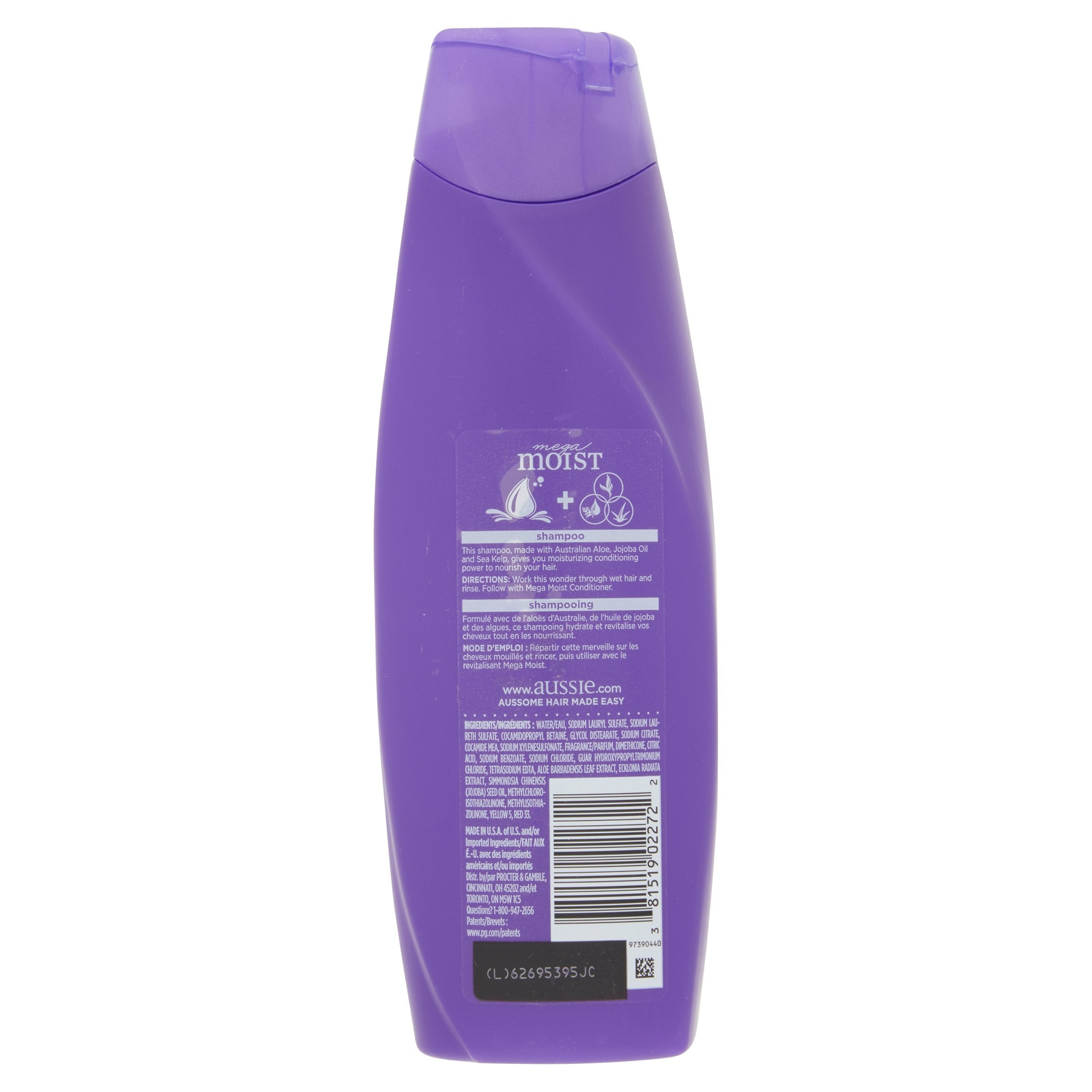 Shampooing Aussie Hydratant – démêle les nœuds et facilite le coiffage après lavage.