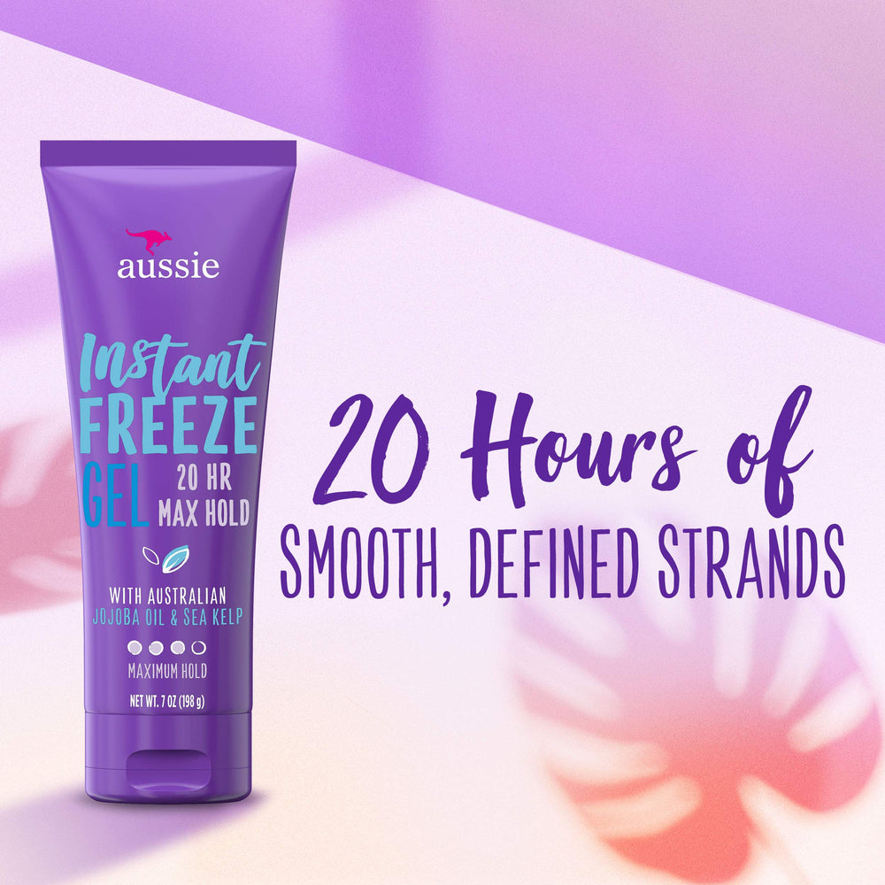 Aussie Instant Freeze: soin à l’aloès, jojoba et algues marines.