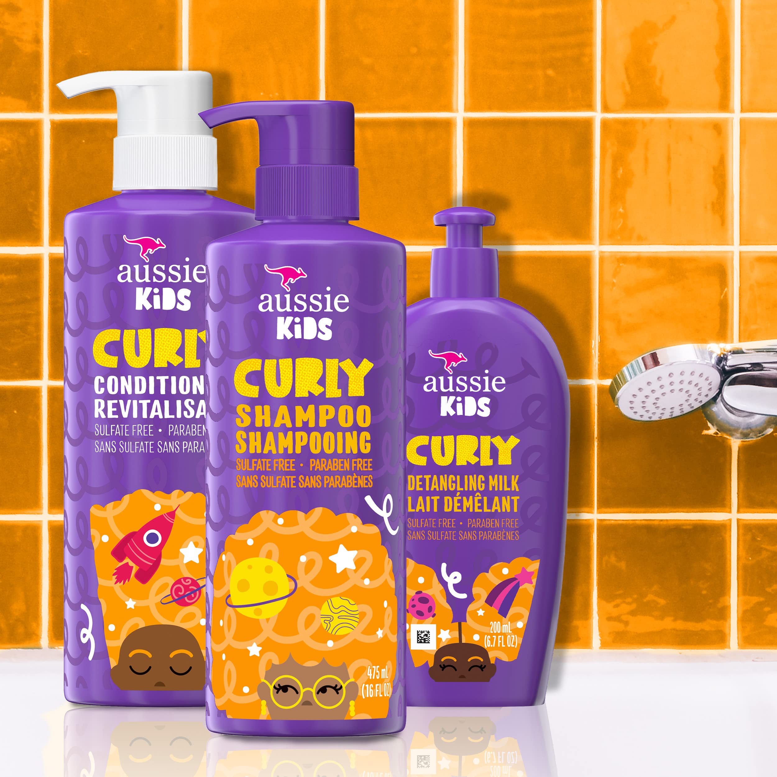 Coffret trio Aussie Kids, pratique pour instaurer une routine capillaire.
