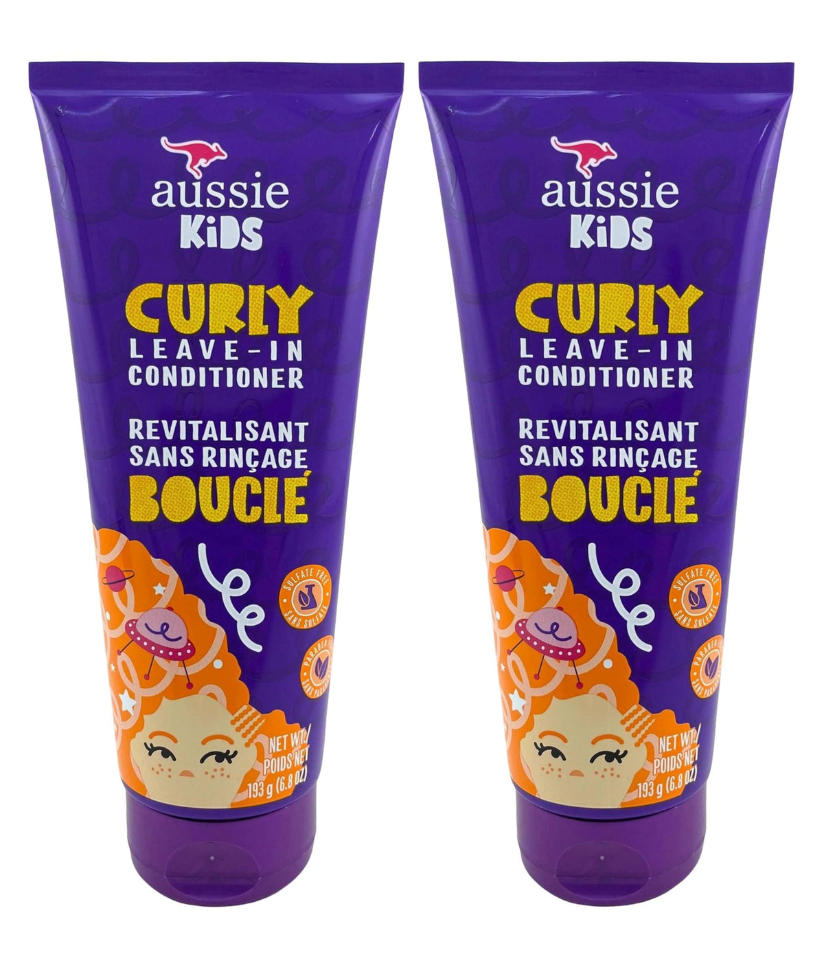 Aussie Kids conditionneur boucles hydratation pour cheveux d'enfants, démêlage en douceur.