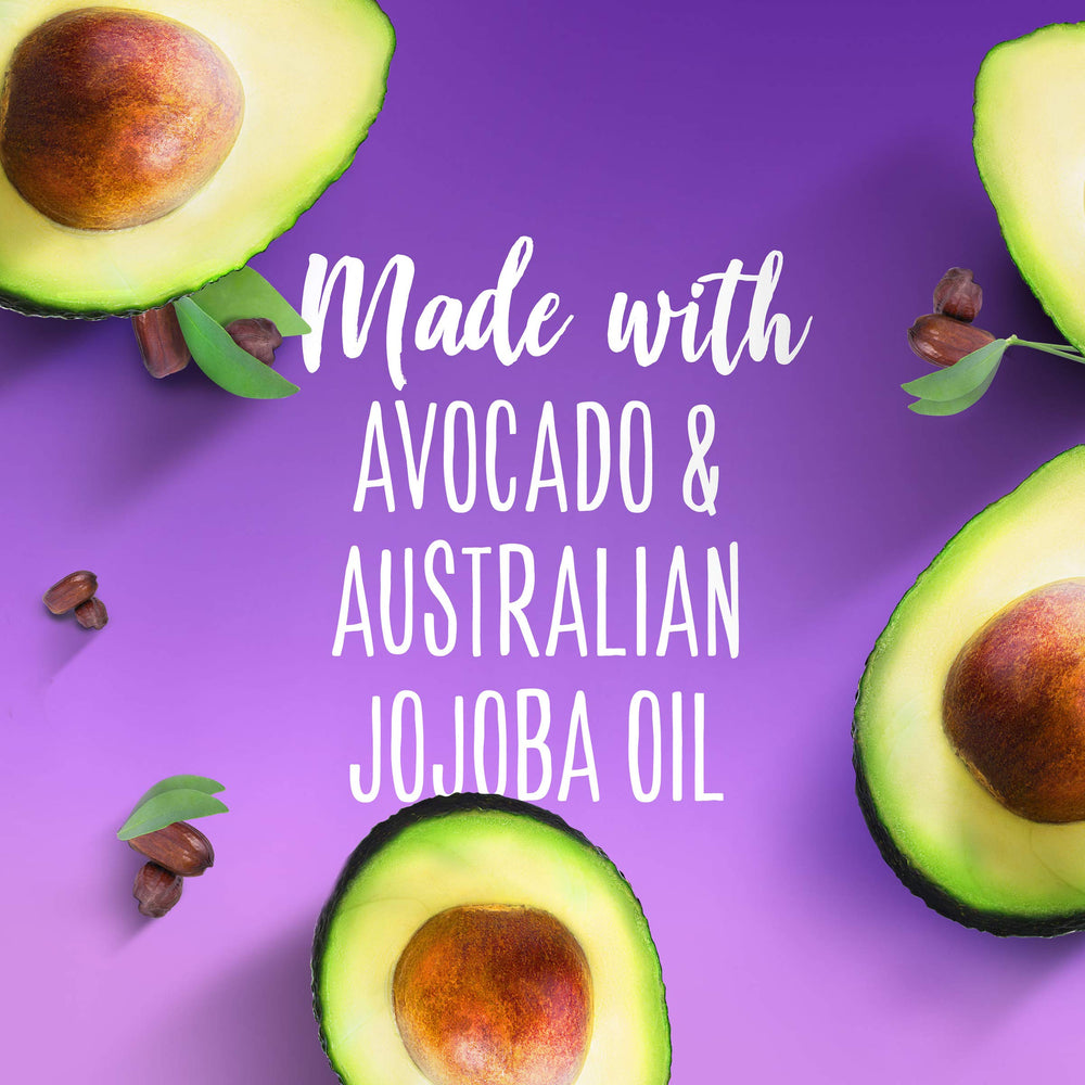 Huile d'avocat dans Aussie Miracle Moist, nourrit les longueurs.