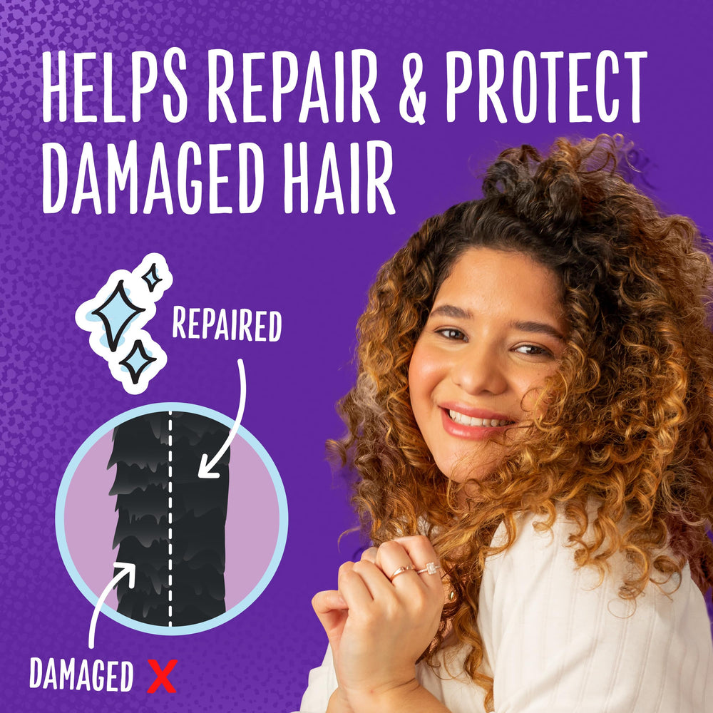 Aussie Miracle Repairer Masque Reconstruction – application sur cheveux humides pour soin rapide.
