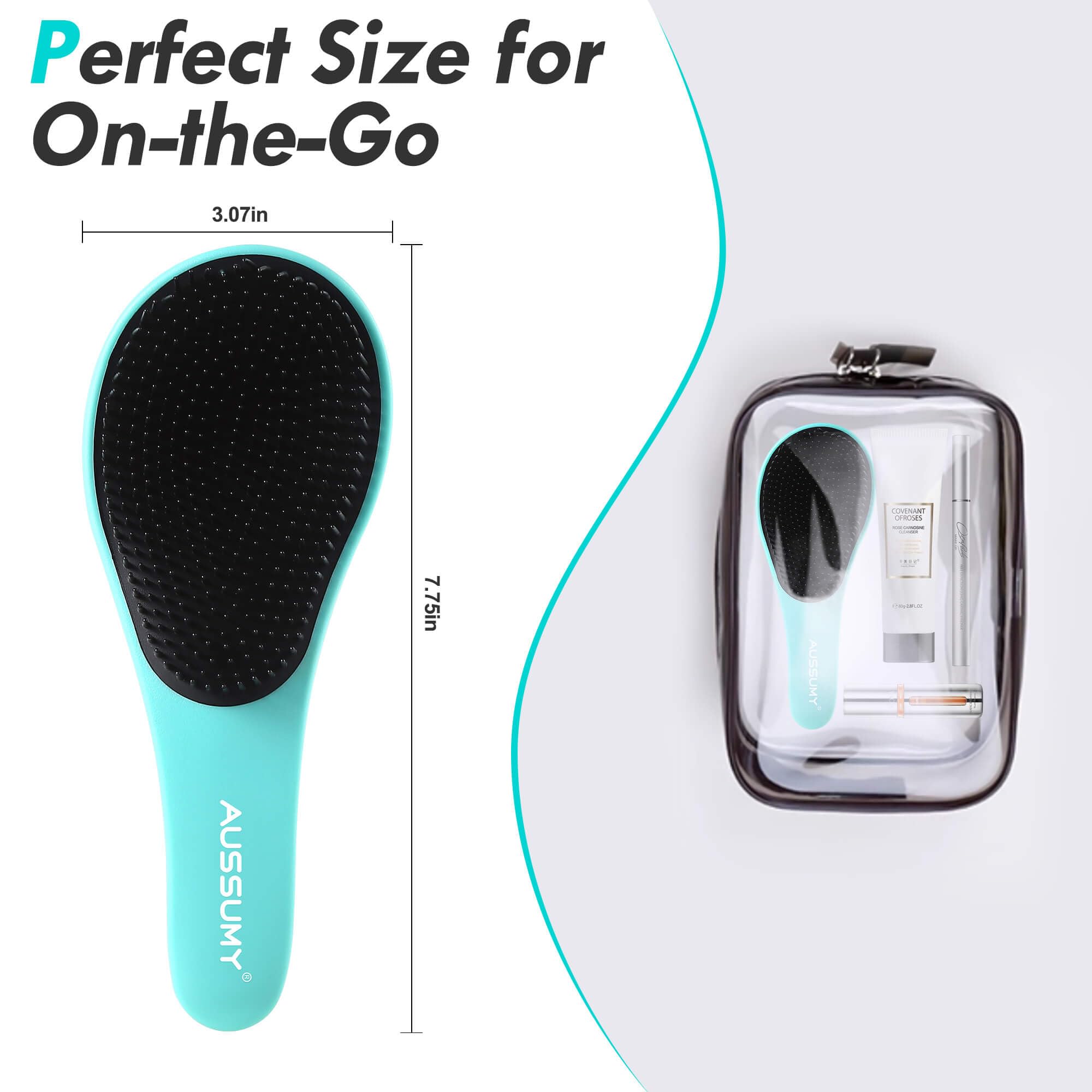Brosse Aussumy détanglante à double usage pour tout moment.