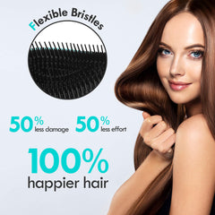 Brosse Aussumy avec poils durables, efficace contre les nœuds.