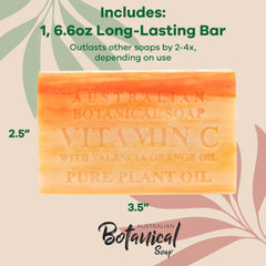 Australian Botanical Soap arôme orange Valencia inspire énergie et bien-être.
