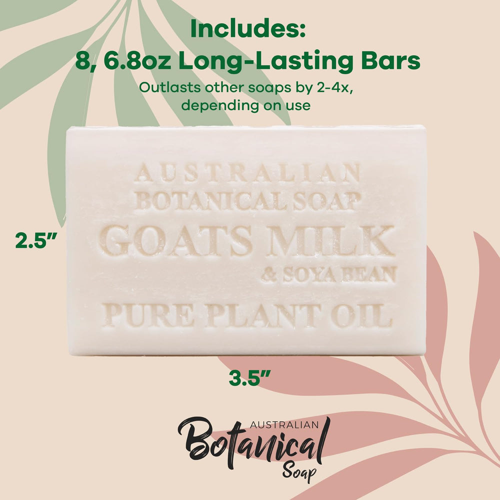 Australian Botanical Soap – savon affiné triple moulage, texture dense et durable.