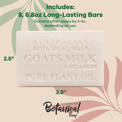 Australian Botanical Soap – savon affiné triple moulage, texture dense et durable.