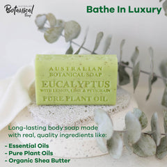 Alliance eucalyptus-citron-lime-petitgrain: savon australien rafraîchissant pour la peau douce