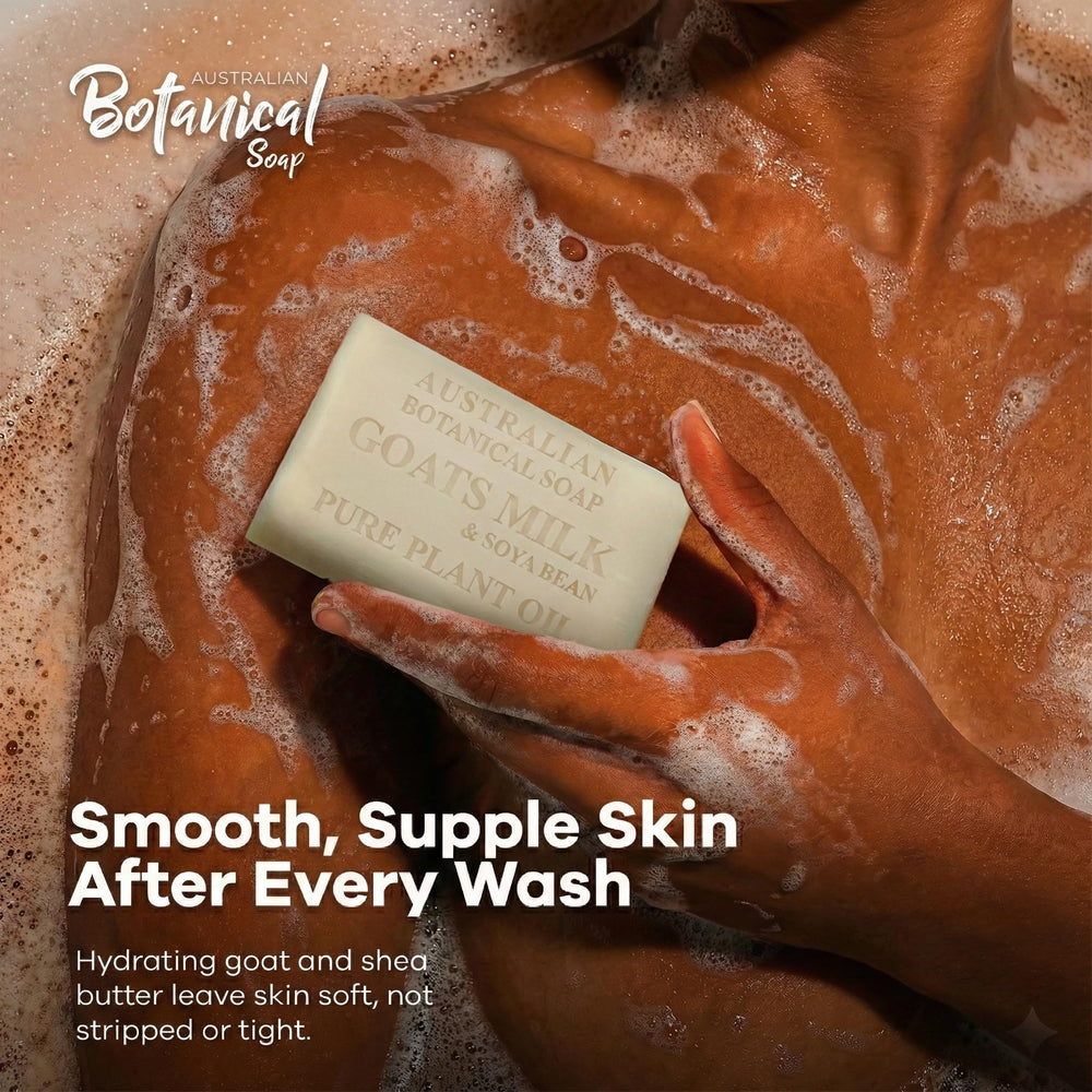 Australian Botanical Soap – ingrédients beurre de karité et huile de soja nourrissants.