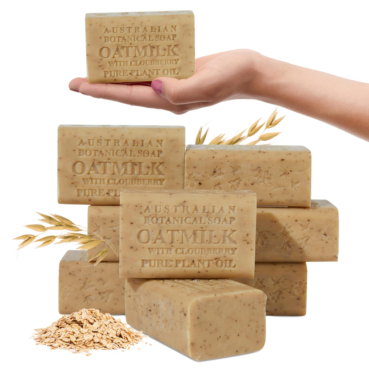 Australian Botanical Soap – lait d'avoine et airelle boréale, douceur hydratante pour la peau.