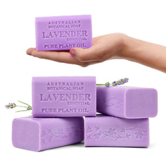 Savon lavande en barre Australian Botanical Soap, parfum apaisant et nettoyage doux.