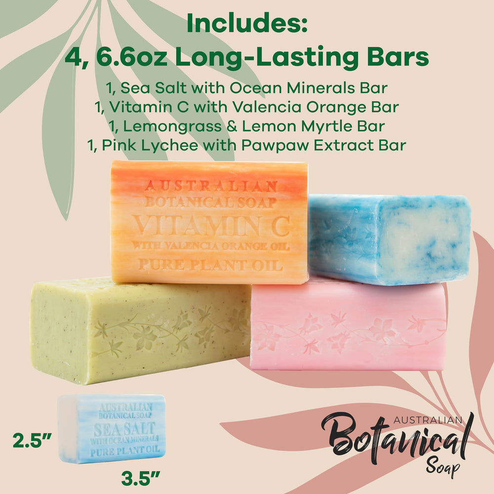 Australian Botanical Soap litchi-rose-extrait-pawpaw: douceur nourrissante