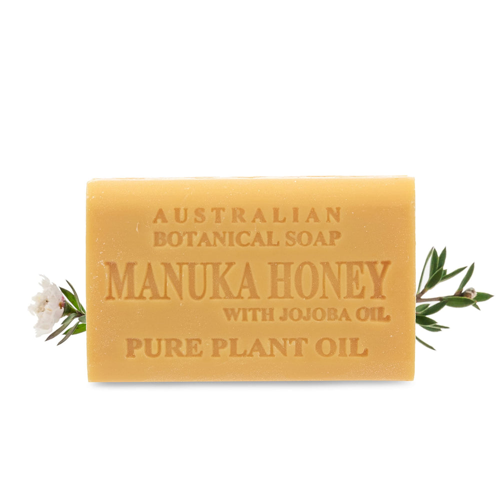 Savon Australian Botanical Soap Manuka Miel et Jojoba, barre extérieure, douceur quotidienne