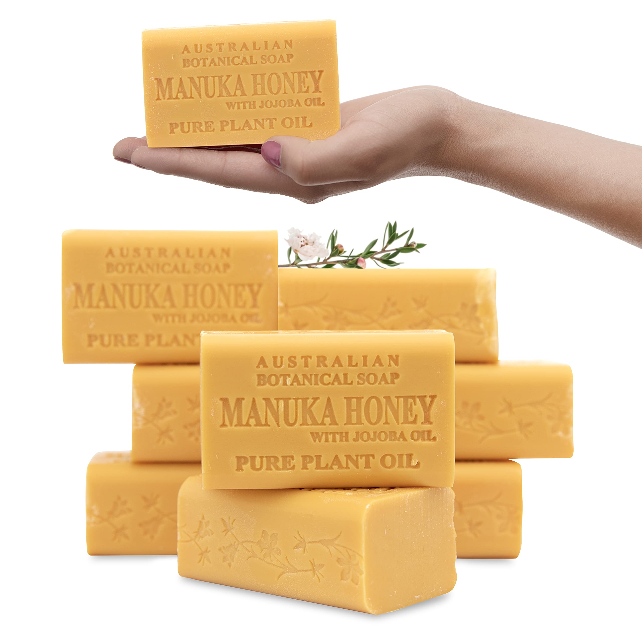 Savon Australian Botanical Soap – barre miel-manuka et jojoba, hydratation riche.