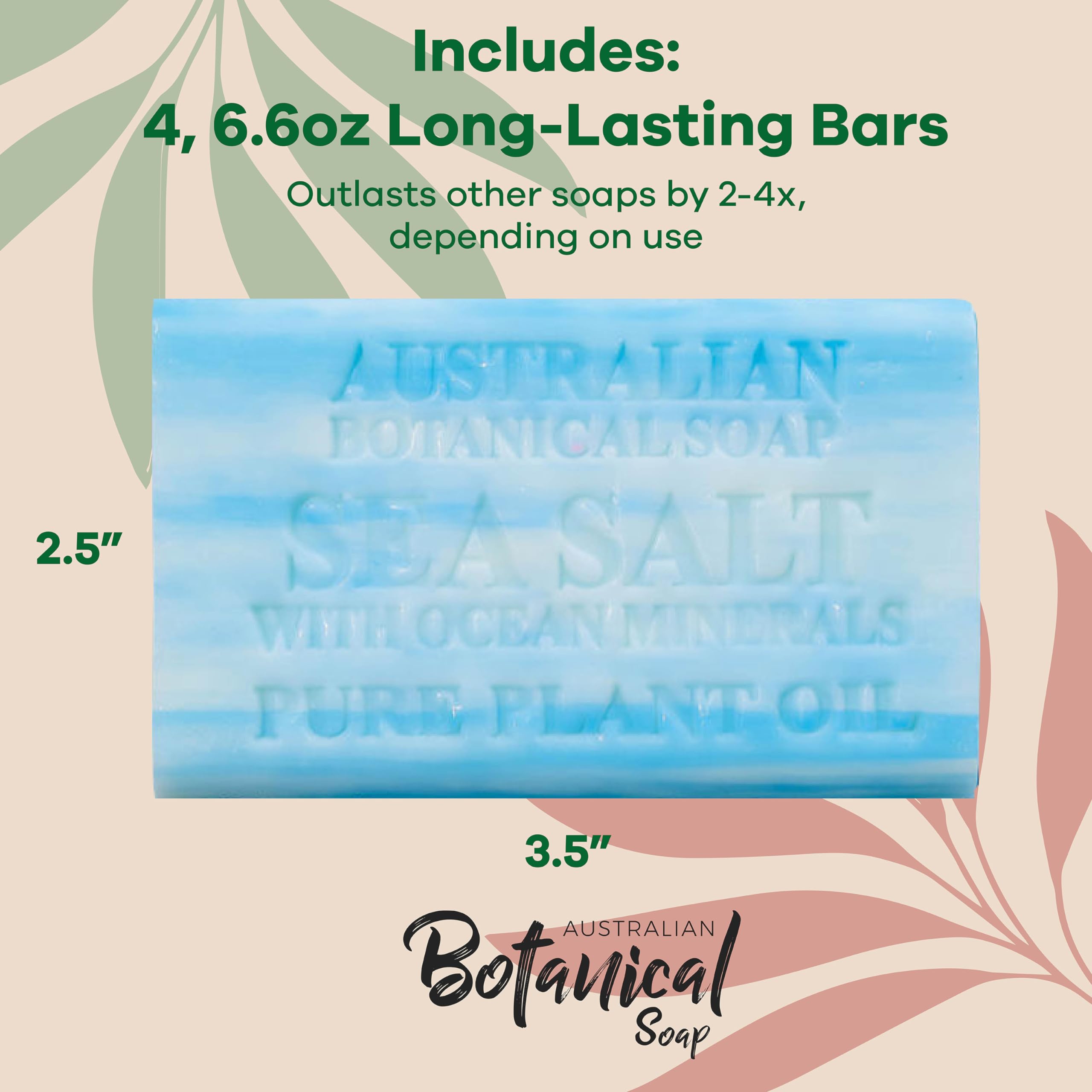 Australian Botanical Soap parfum brise plage – fragrance légère évoquant une promenade littorale.