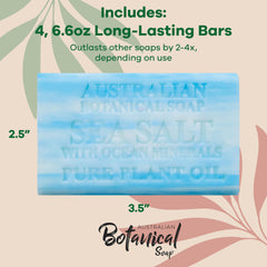 Australian Botanical Soap parfum brise plage – fragrance légère évoquant une promenade littorale.